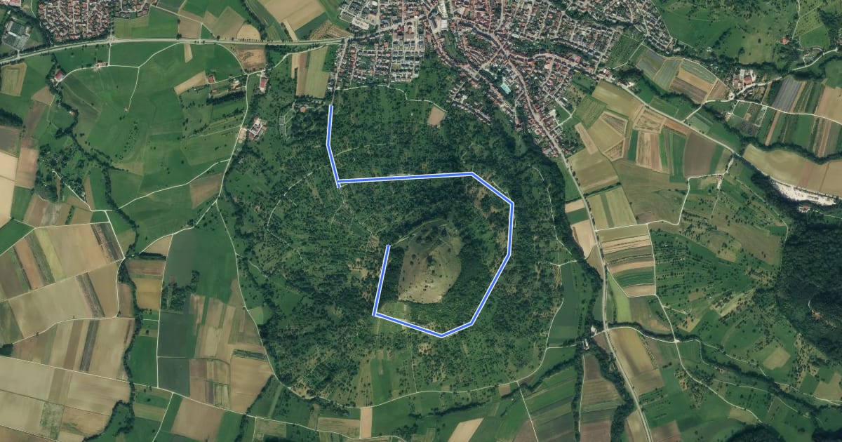 Маршрут Natur- und Kulturlehrpfad Limburg на спутниковом снимке