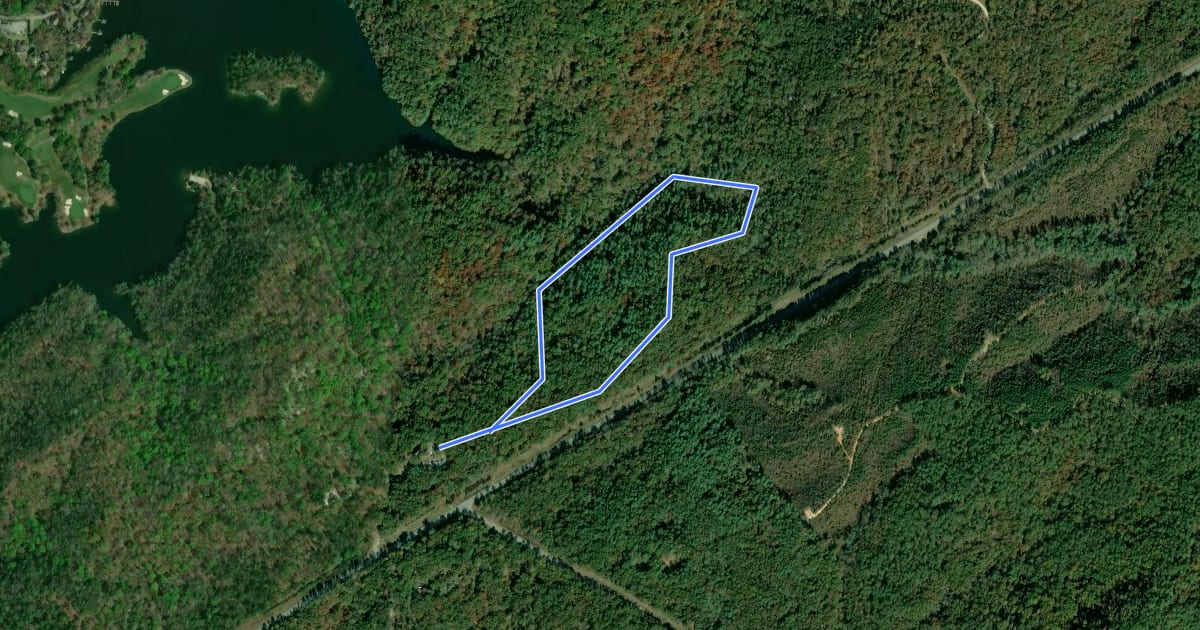 Маршрут Natural Bridge Trail на спутниковом снимке