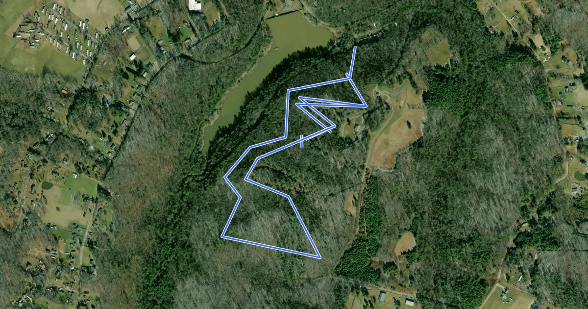 Маршрут Nature Ridge Trail на спутниковом снимке