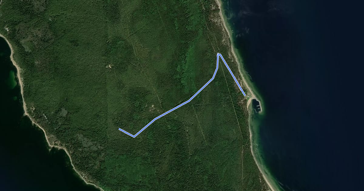 Маршрут Nature trail на спутниковом снимке