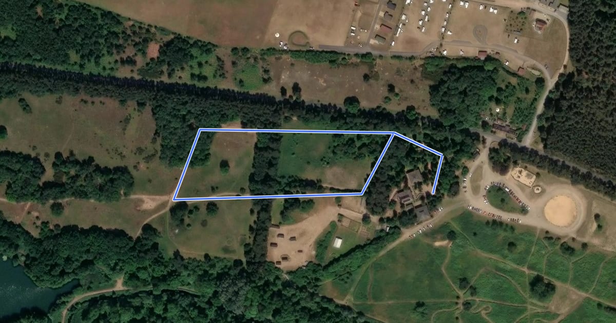 Маршрут Nature Trail на спутниковом снимке