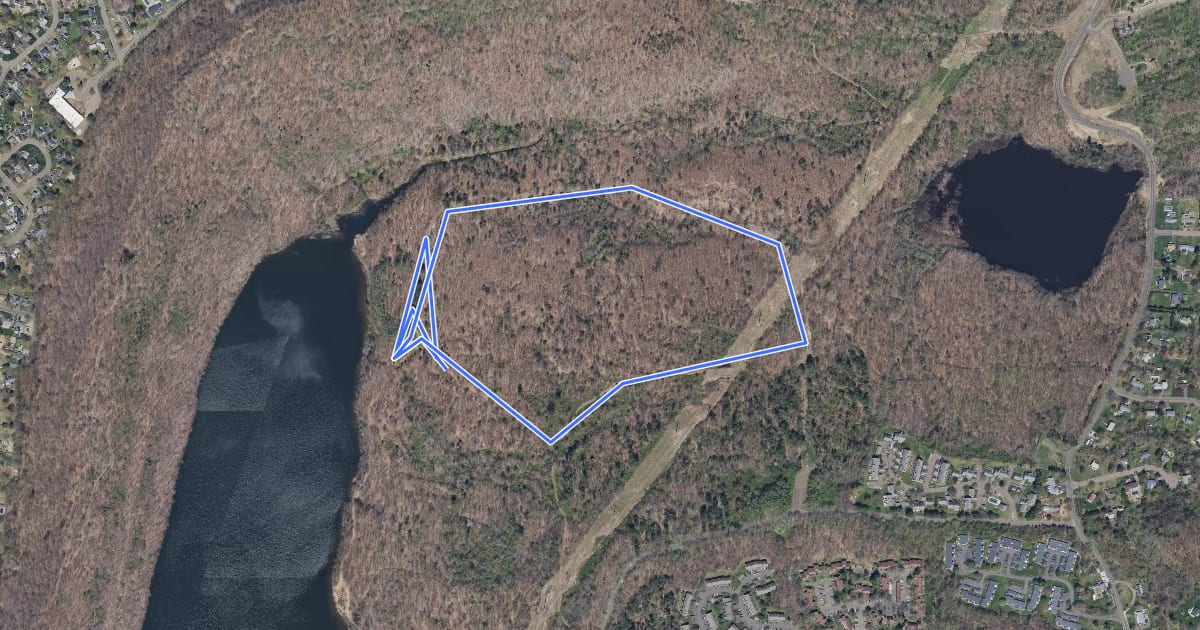 Маршрут Nature Trail на спутниковом снимке