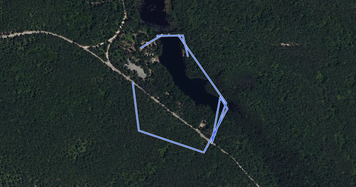 Маршрут Nature Trail на спутниковом снимке