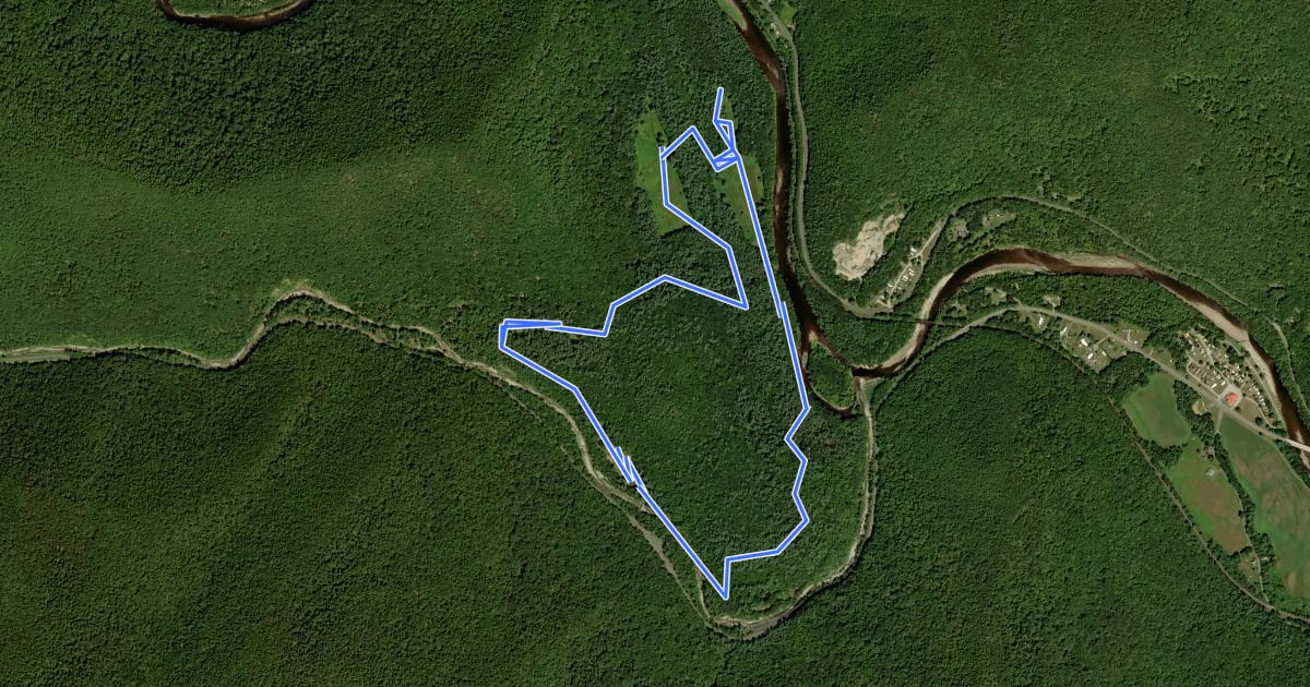 Маршрут Nature Trail на спутниковом снимке