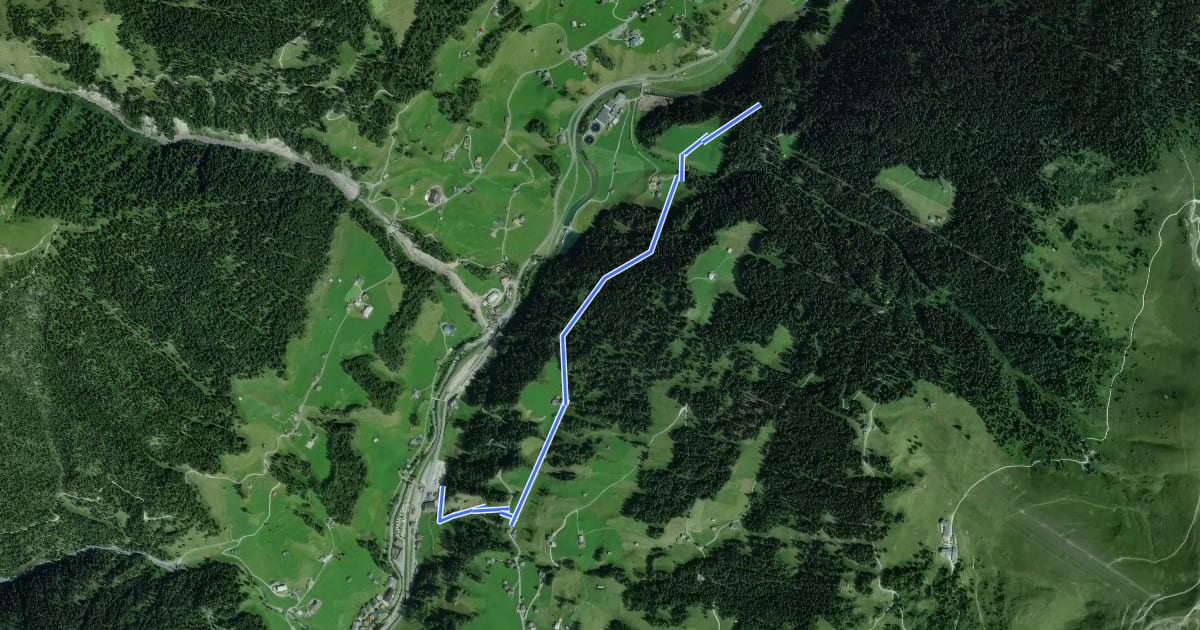 Маршрут Naturerlebnispfad GWunderwald 8 (türkis) на спутниковом снимке