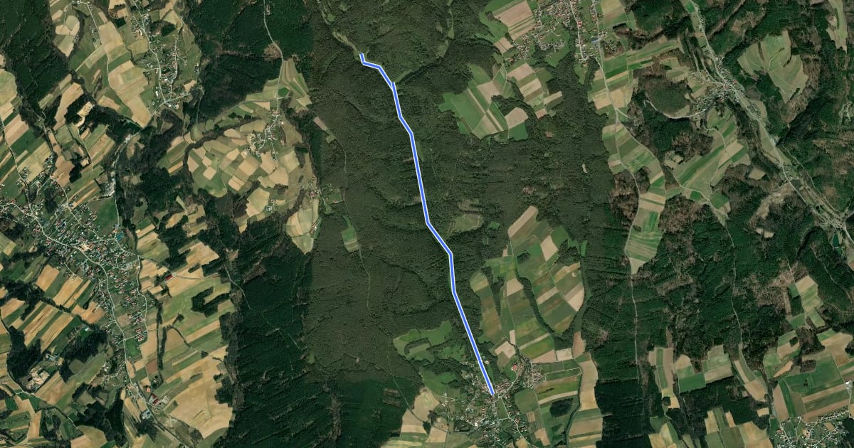 Маршрут Naturerlebnispfad Willersdorfer Schlucht - Aschauer Au на спутниковом снимке