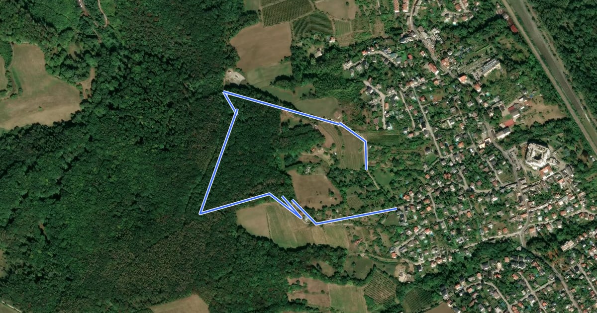 Маршрут Naturerlebnisweg Kritzendorf на спутниковом снимке