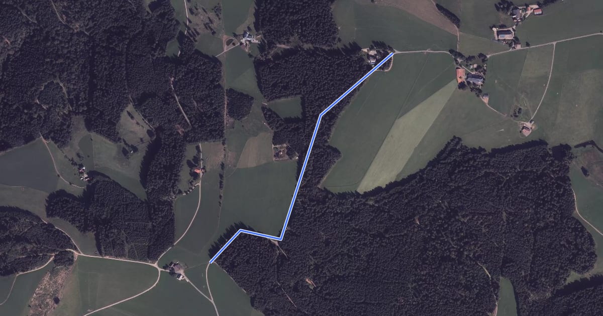 Маршрут Naturfreundehaus Breitnau - Schanz Waldeck на спутниковом снимке