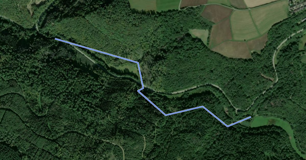 Маршрут Naturfreundeweg на спутниковом снимке