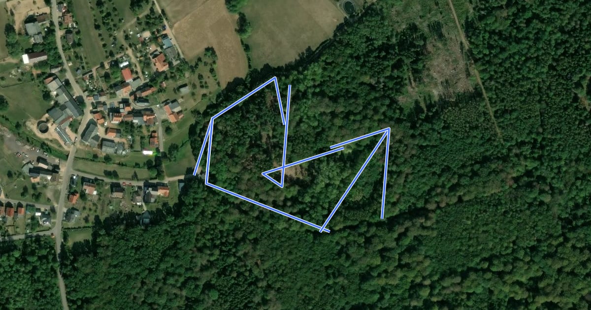 Маршрут NaturInfoPark Keßlingen на спутниковом снимке