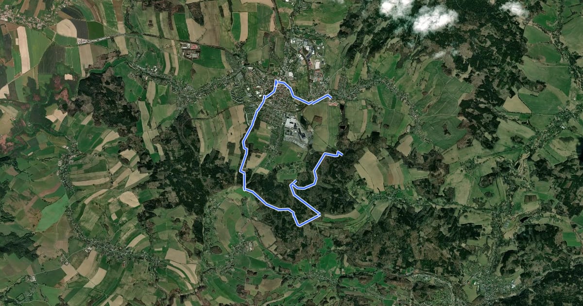 Маршрут Naturkundlicher Wanderweg (Lehrpfad) на спутниковом снимке