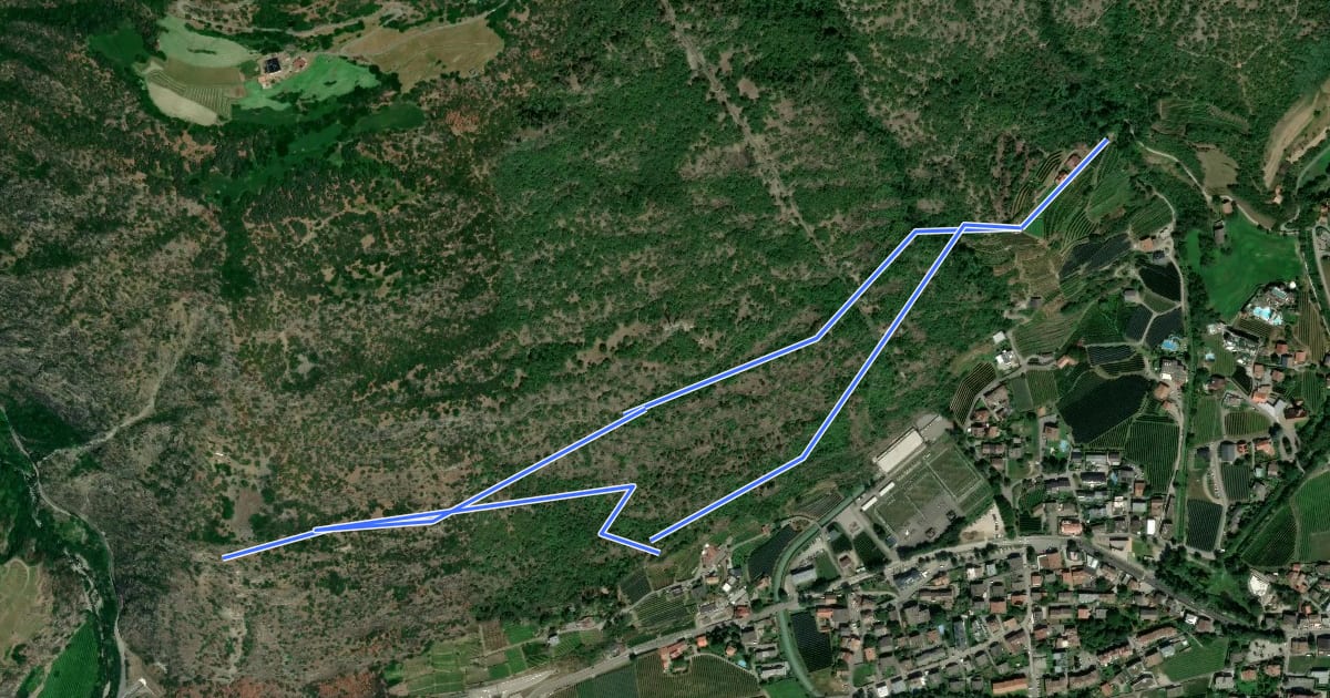 Маршрут Naturlehrpfad на спутниковом снимке