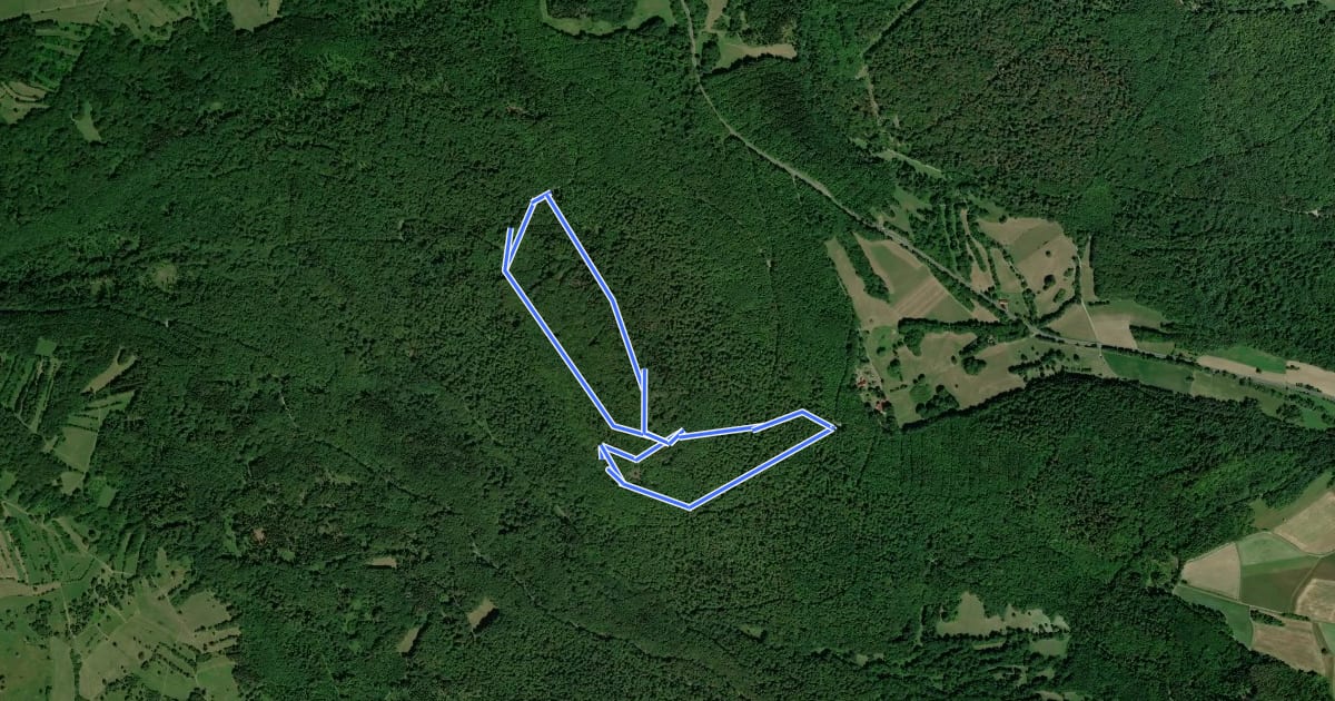 Маршрут Naturlehrpfad Gangolfsberg на спутниковом снимке
