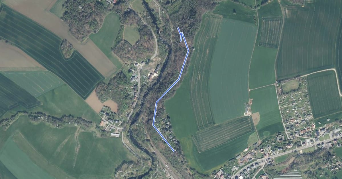 Маршрут Naturlehrpfad Markersdorf на спутниковом снимке