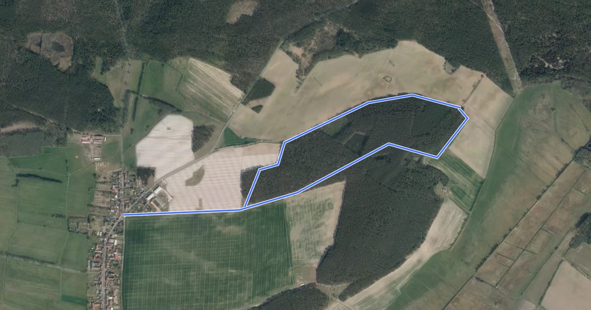 Маршрут Naturlehrpfad Marzahner Fenn на спутниковом снимке