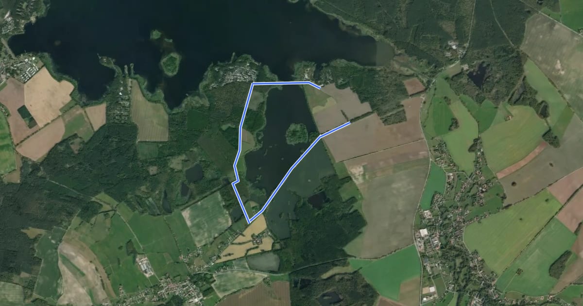 Маршрут Naturlehrpfad Reichendorfer Polder на спутниковом снимке