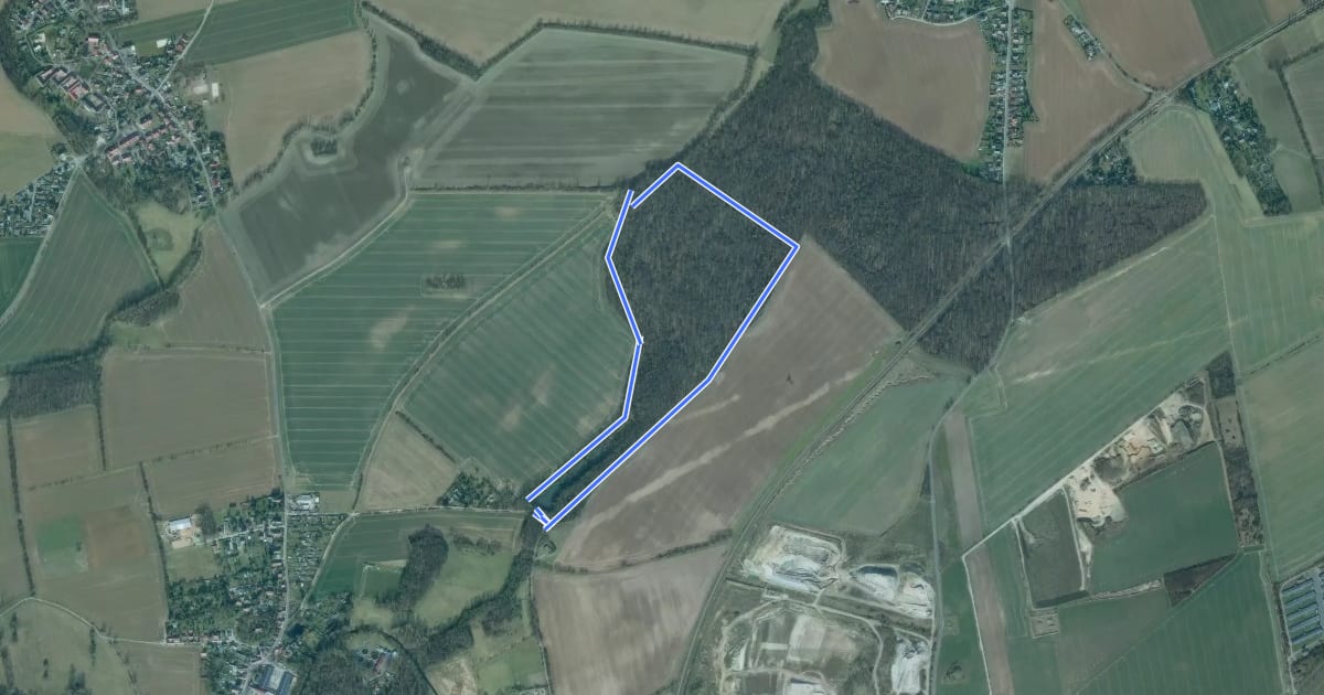 Маршрут Naturlehrpfad Staditzwald на спутниковом снимке