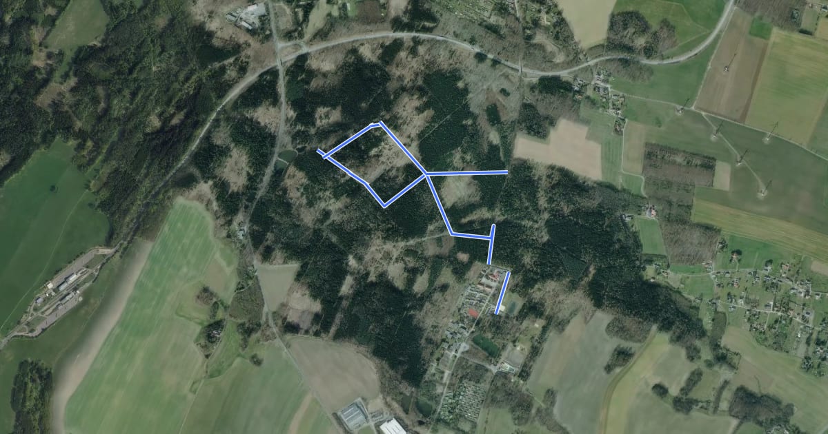 Маршрут Naturlehrpfad Stadtwald Neugersdorf на спутниковом снимке