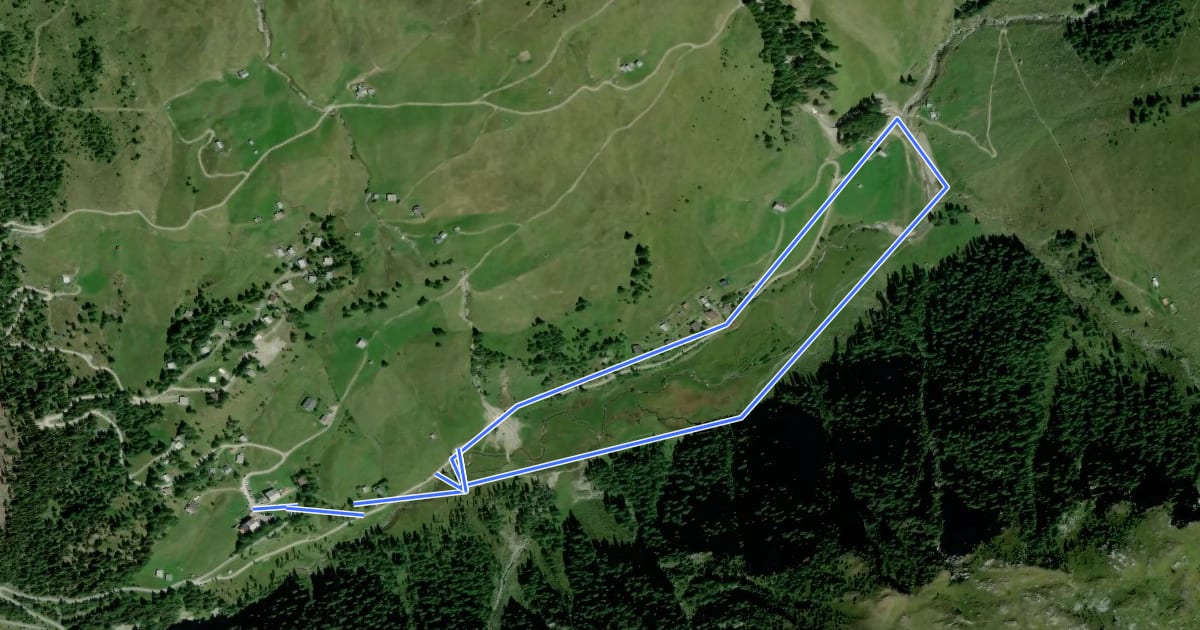 Маршрут Naturlehrweg Astner Moos на спутниковом снимке