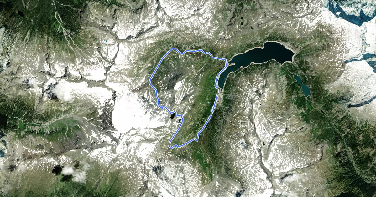Маршрут Naturlehrweg Elendtäler на спутниковом снимке