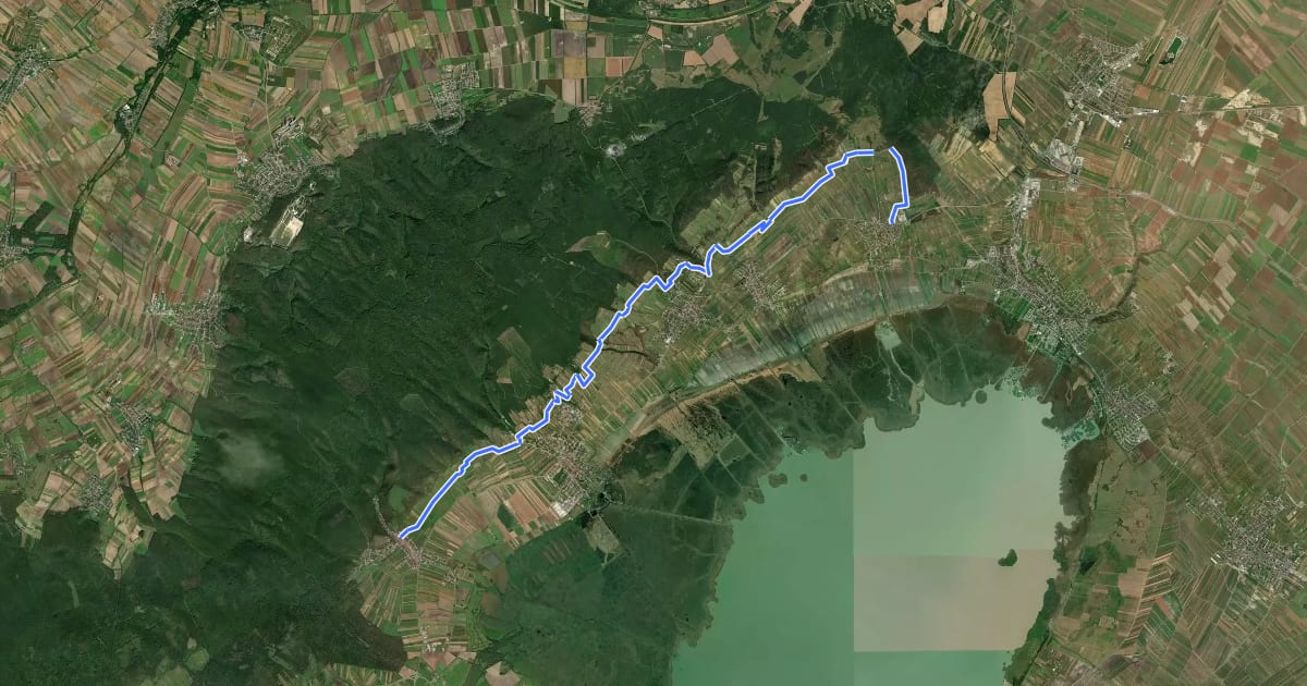 Маршрут Naturpark-Panoramawanderweg (Neusiedler See) на спутниковом снимке