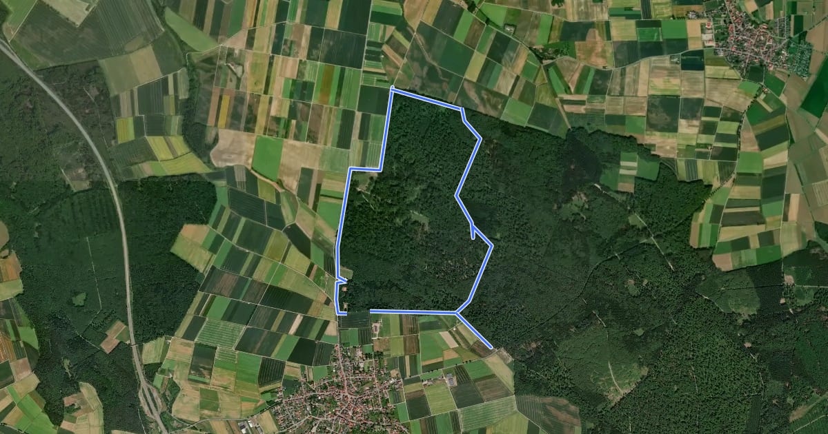 Маршрут Naturpark Rundweg "Breunaer Waldrunde" на спутниковом снимке