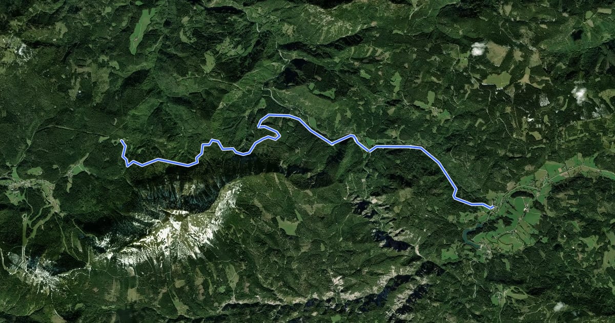 Маршрут Naturpark Strecke на спутниковом снимке