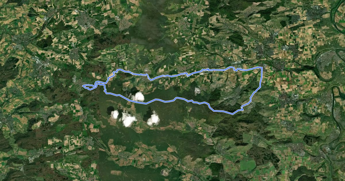 Маршрут Naturpark-Tour на спутниковом снимке