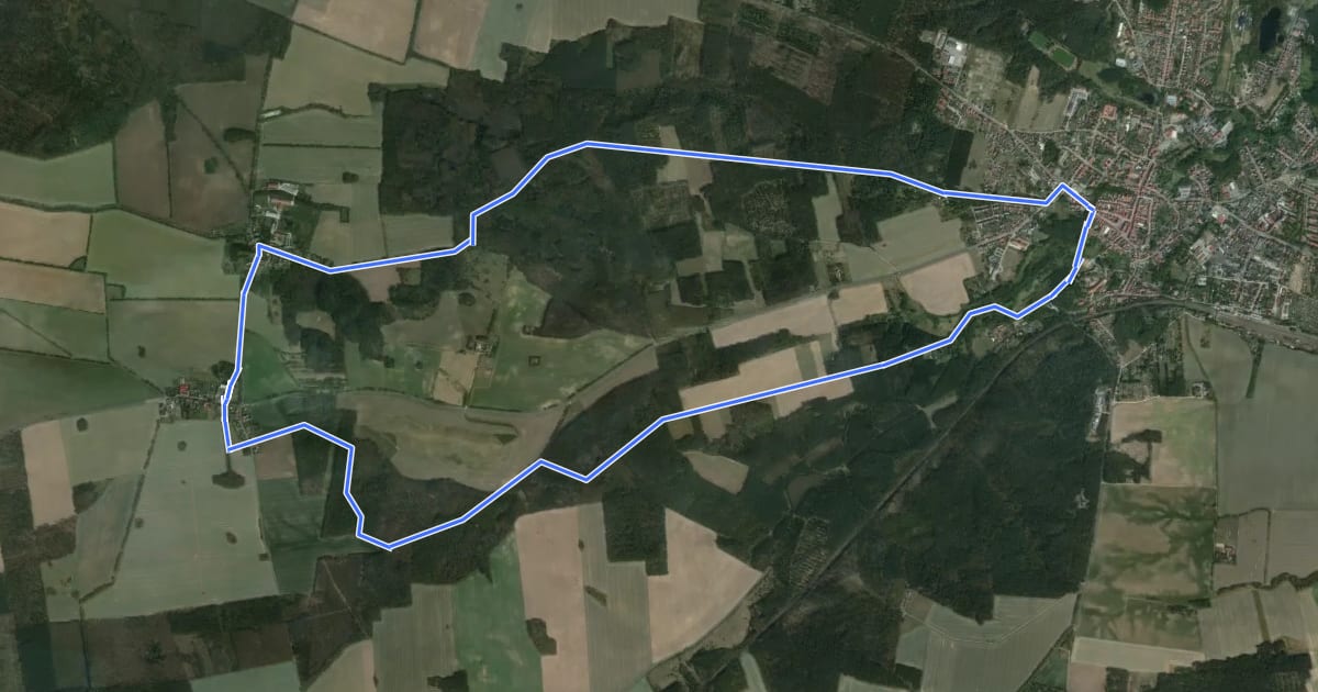Маршрут Naturparkrundwanderweg 11 на спутниковом снимке