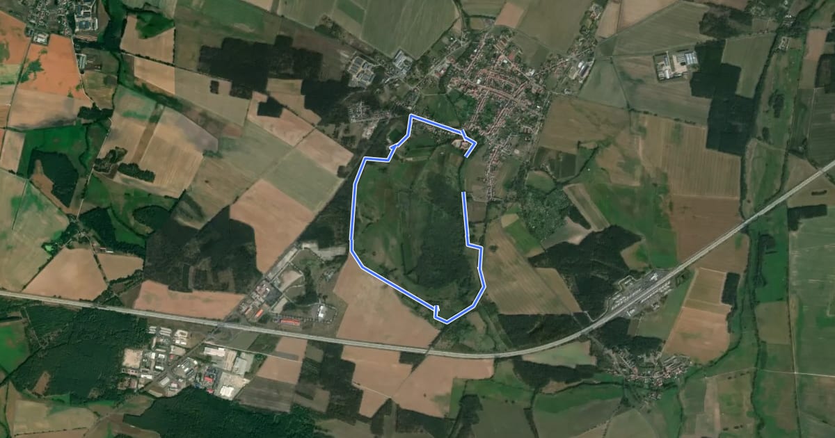 Маршрут Naturparkrundwanderweg 51 "Alte See" на спутниковом снимке