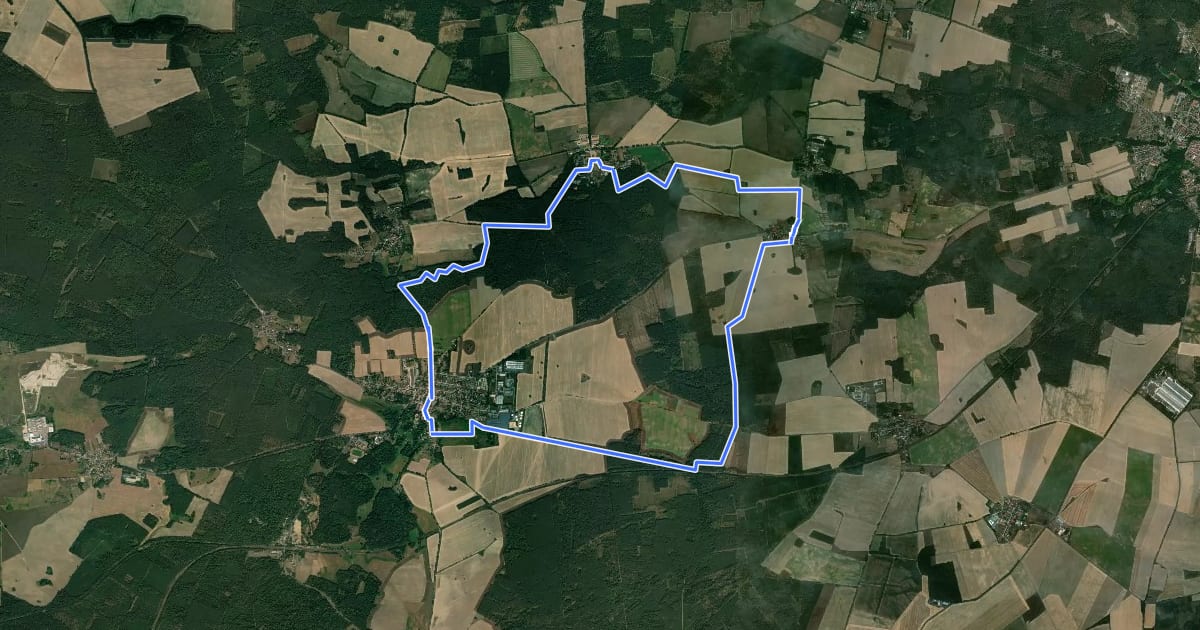 Маршрут Naturparkrundwanderweg 73 на спутниковом снимке