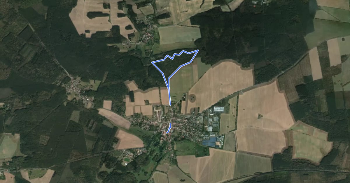 Маршрут Naturparkrundwanderweg 76 на спутниковом снимке