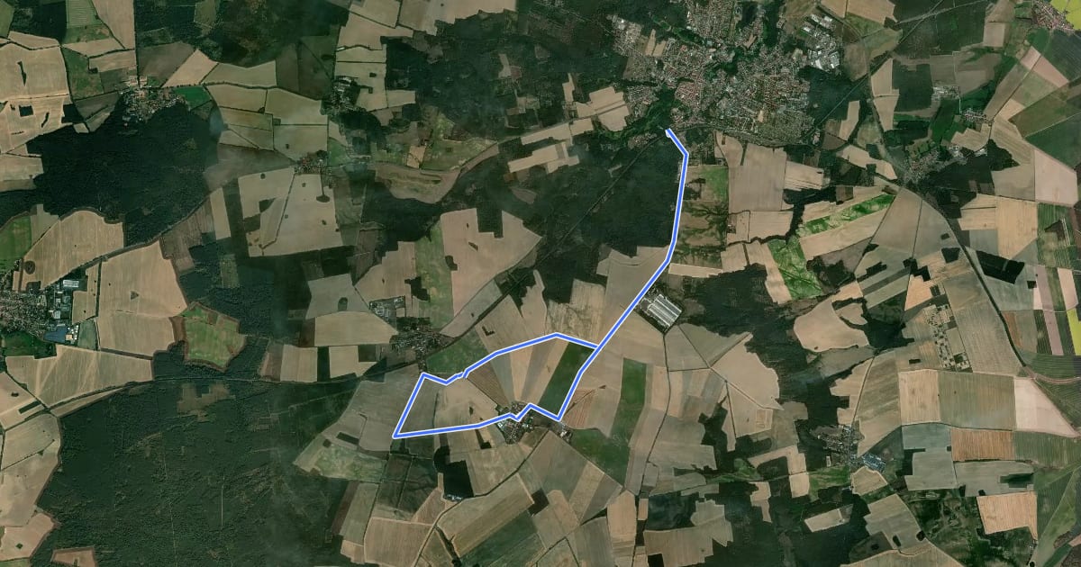 Маршрут Naturparkrundweg 31 на спутниковом снимке