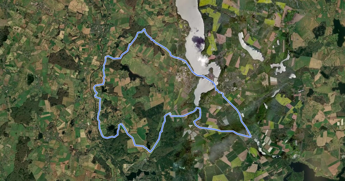 Маршрут Naturparktour на спутниковом снимке