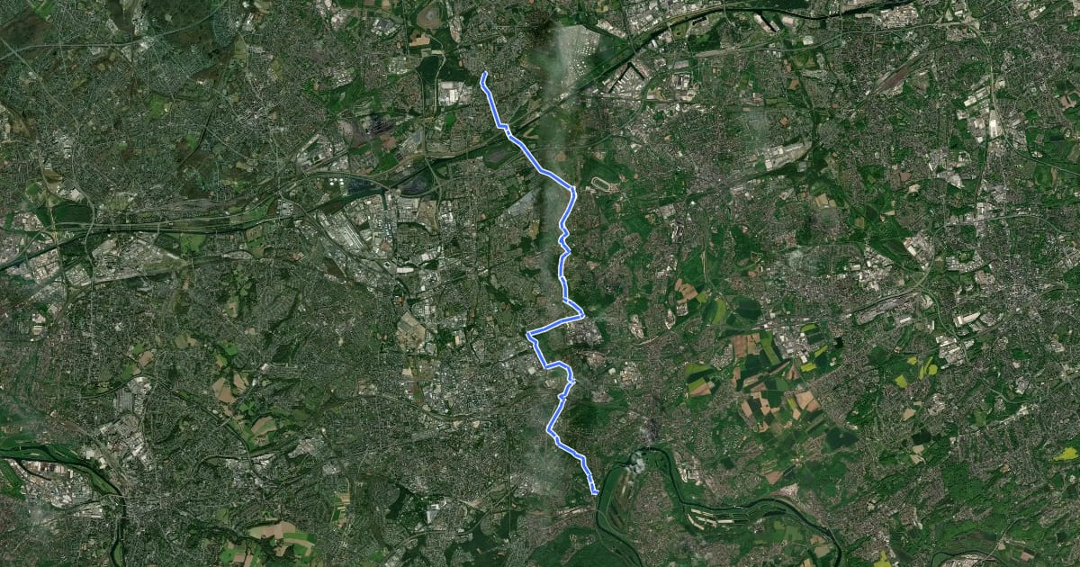Маршрут Naturroute на спутниковом снимке