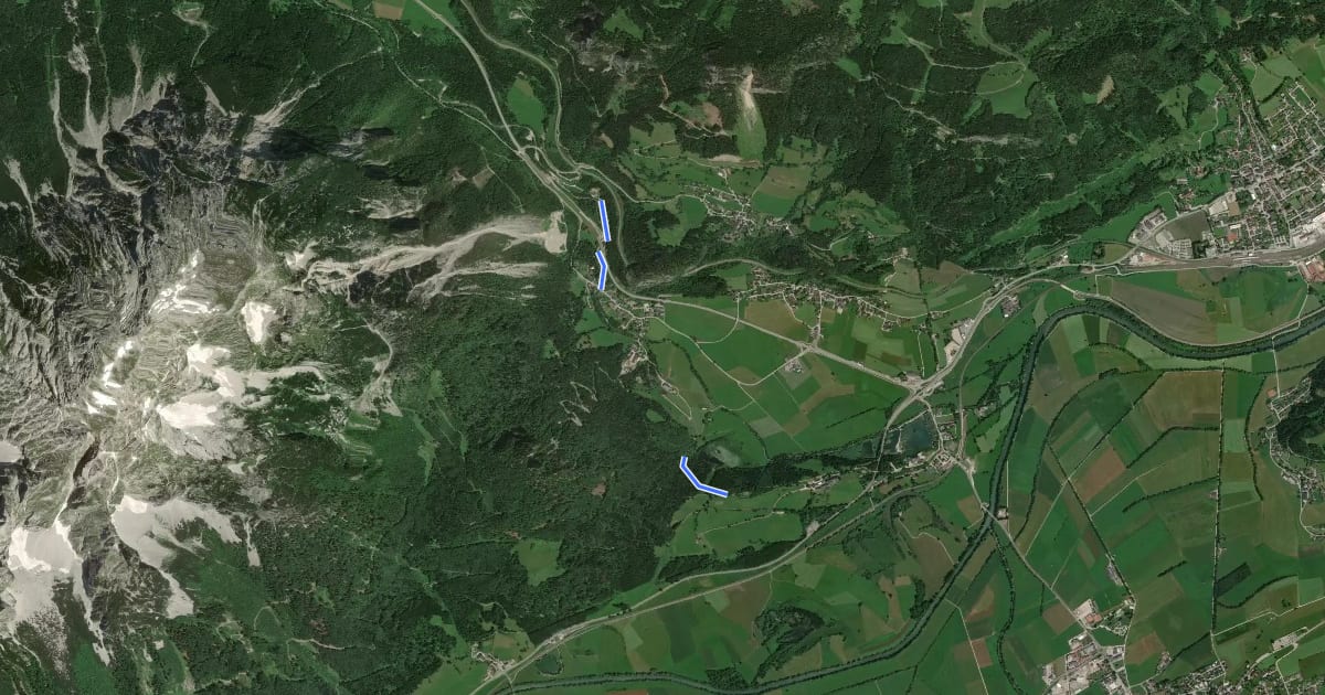 Маршрут Naturwanderweg на спутниковом снимке