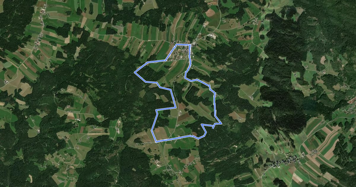 Маршрут Naturwanderweg на спутниковом снимке