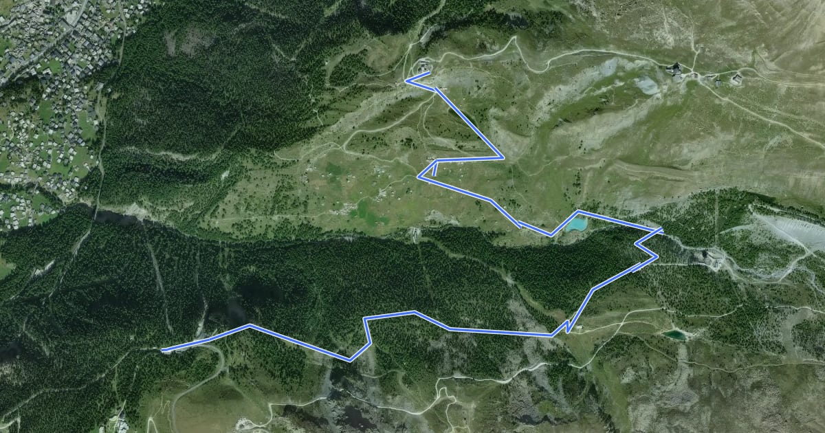Маршрут Naturweg на спутниковом снимке