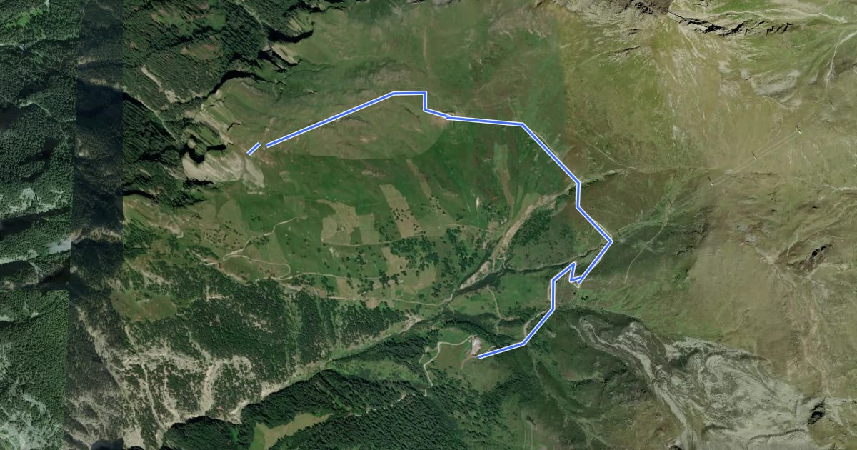 Маршрут Nauders Wanderweg Nr. 15 на спутниковом снимке