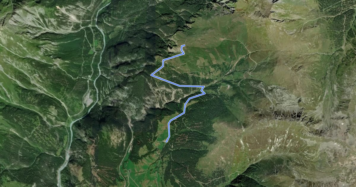 Маршрут Nauders Wanderweg Nr. 16 на спутниковом снимке