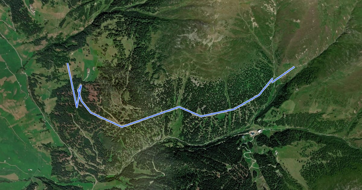 Маршрут Nauders Wanderweg Nr. 18 на спутниковом снимке