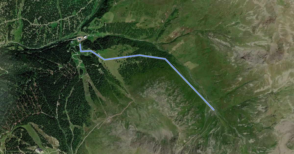 Маршрут Nauders Wanderweg Nr. 23 на спутниковом снимке
