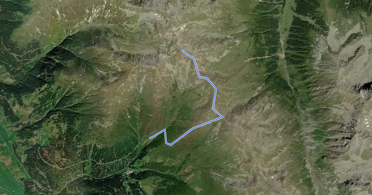 Маршрут Nauders Wanderweg Nr. 24 на спутниковом снимке