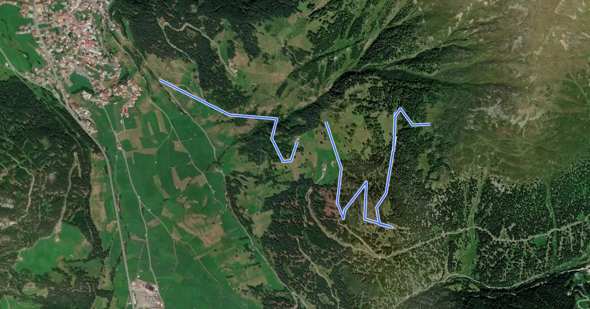 Маршрут Nauders Wanderweg Nr. 26 на спутниковом снимке