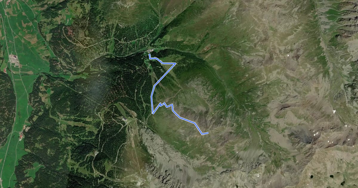 Маршрут Nauders Wanderweg Nr. 29 на спутниковом снимке