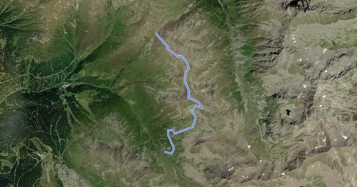 Маршрут Nauders Wanderweg Nr. 36 на спутниковом снимке