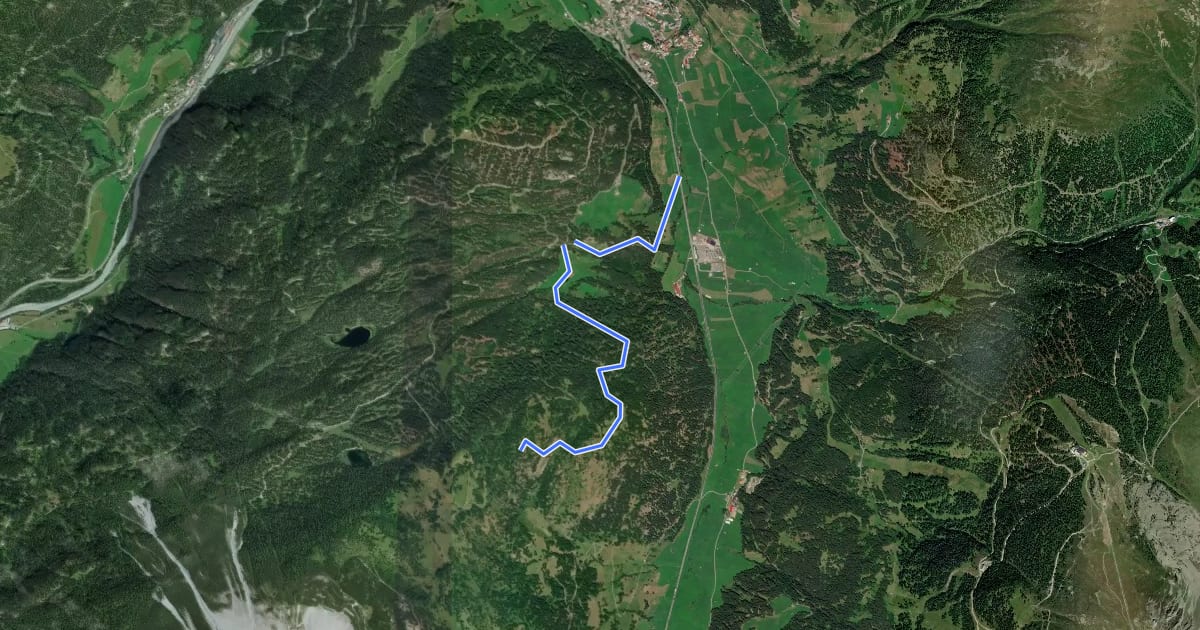 Маршрут Nauders Wanderweg Nr. 7 на спутниковом снимке