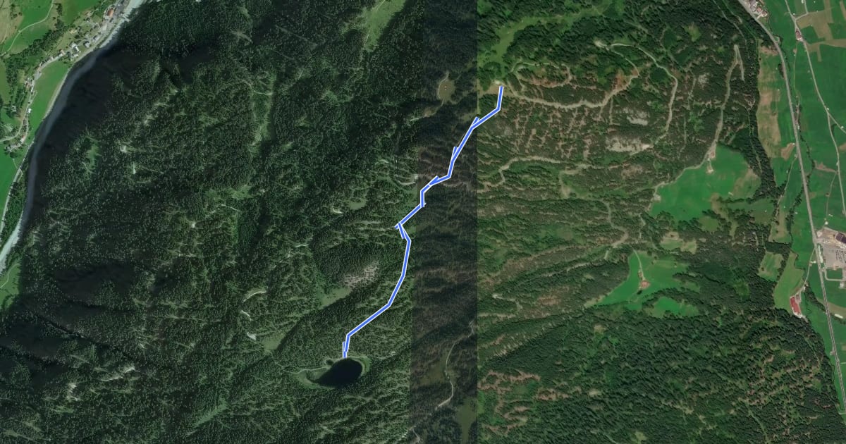 Маршрут Nauders Wanderweg Nr. 9 на спутниковом снимке