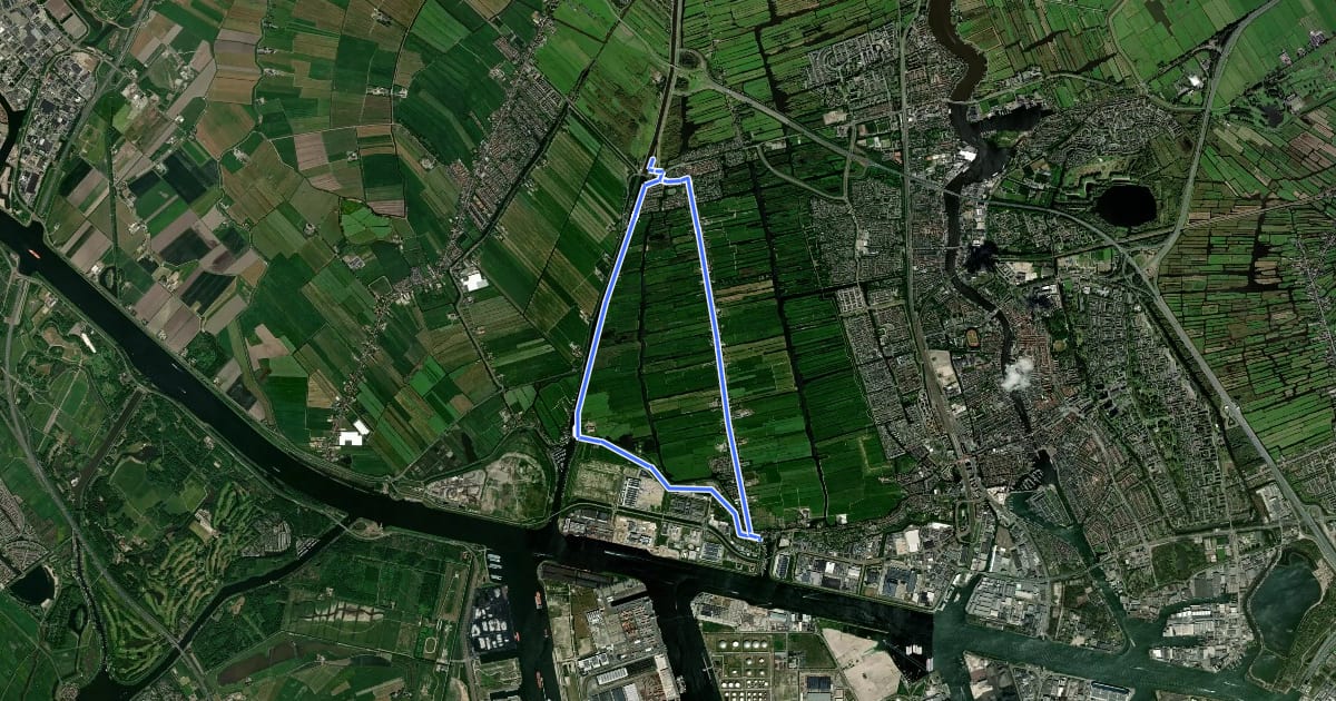Маршрут Nauernaroute на спутниковом снимке