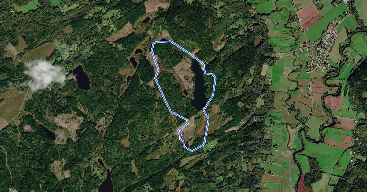 Маршрут Navåsen 5,3 km Motionsspår на спутниковом снимке